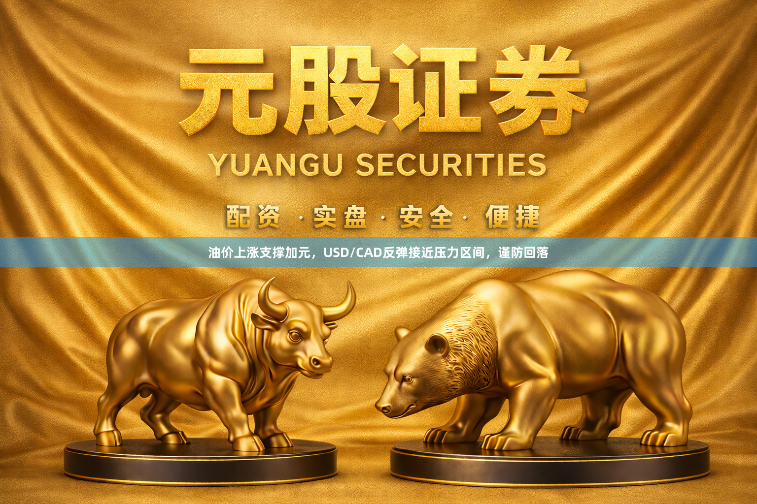 油价上涨支撑加元，USD/CAD反弹接近压力区间，谨防回落